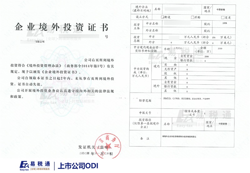 资金合规出海:境外投资备案(ODI)的办理条件和流程